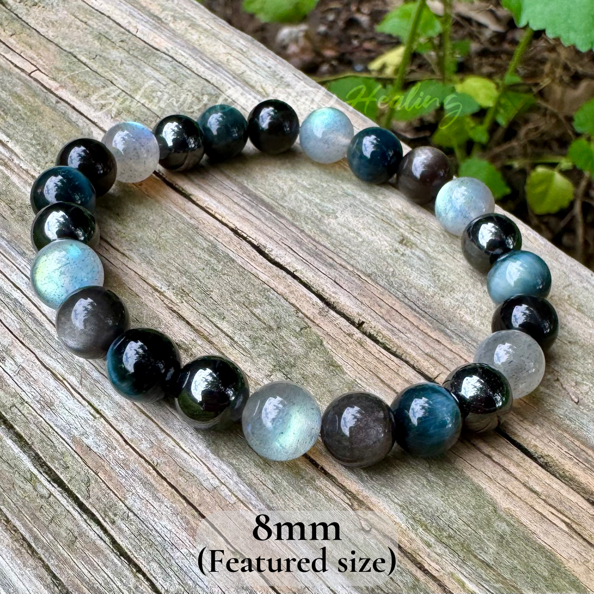 You Are the Universe • Hawk’s Eye, Silver Sheen Obsidian, Labradorite & Hematite Spiritual Bracelet