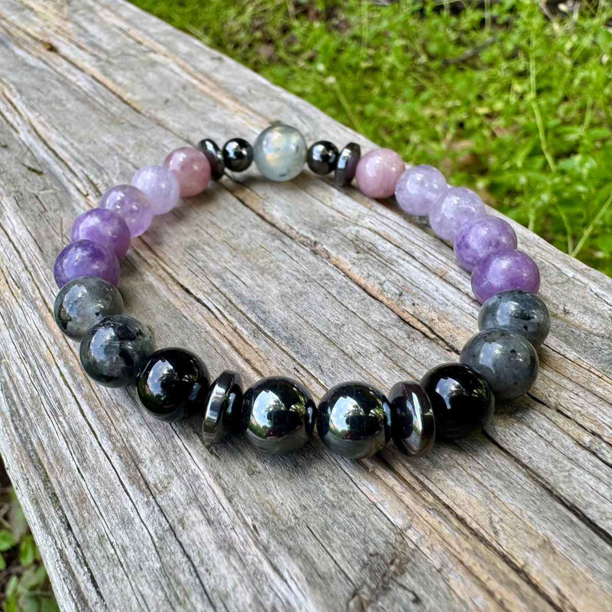 The Empath’s ReCharge • Labradorite, Rose Quartz & Amethyst Empath Protection Bracelet