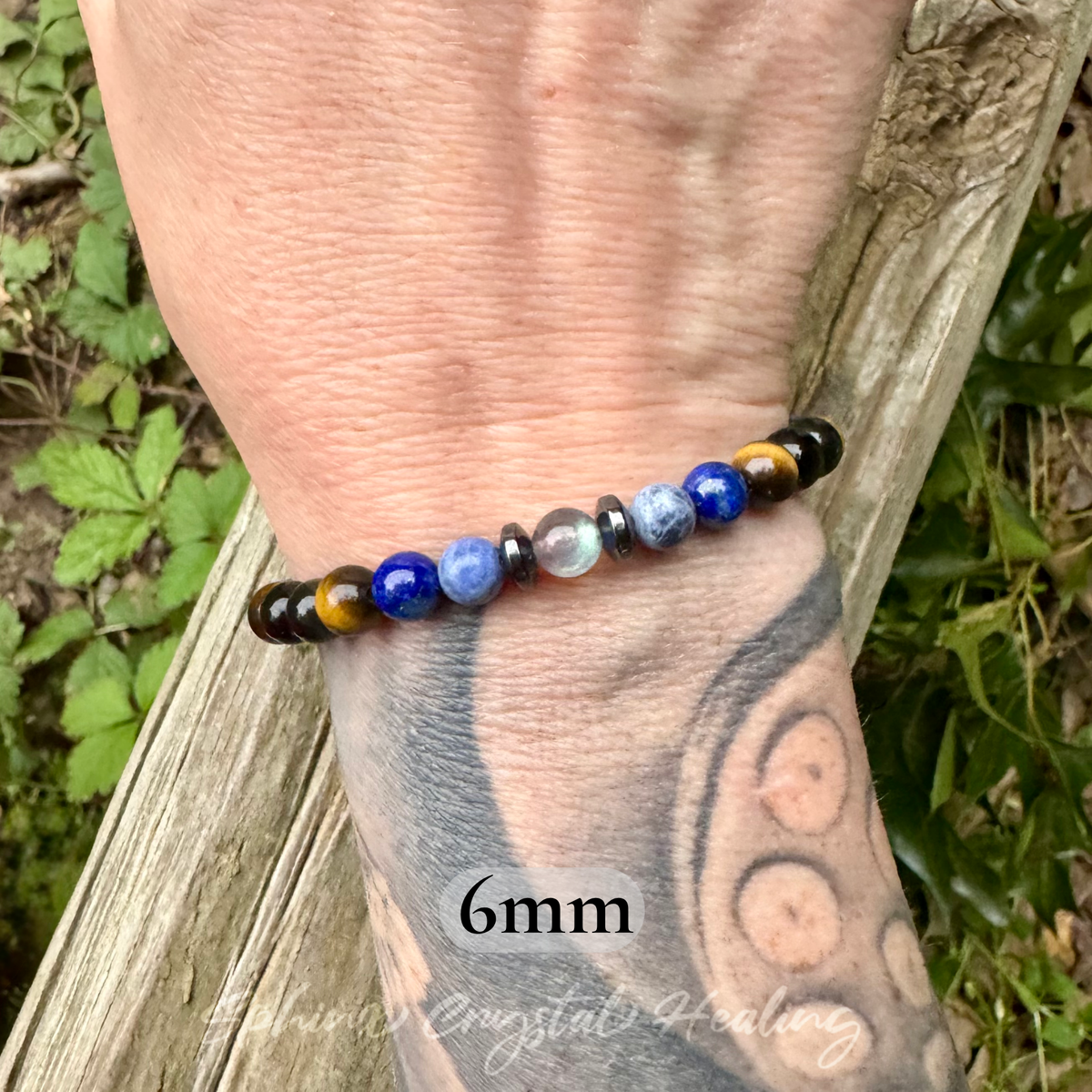 The Optimistic Sagittarius • Labradorite, Lapis & Tiger’s Eye Zodiac Bracelet