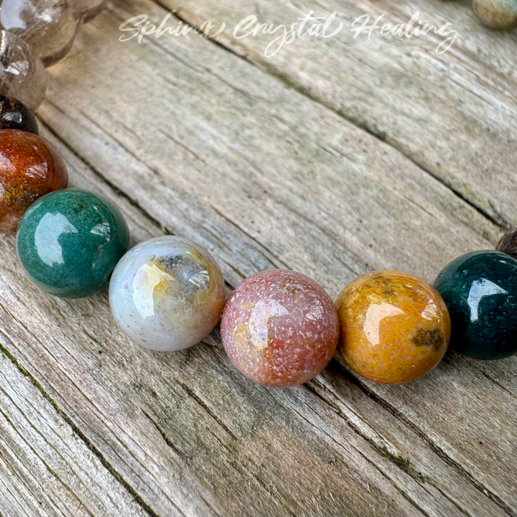 Chasing Butterflies • Amazonite, Peach Moonstone & Ocean Jasper Self Love Bracelet