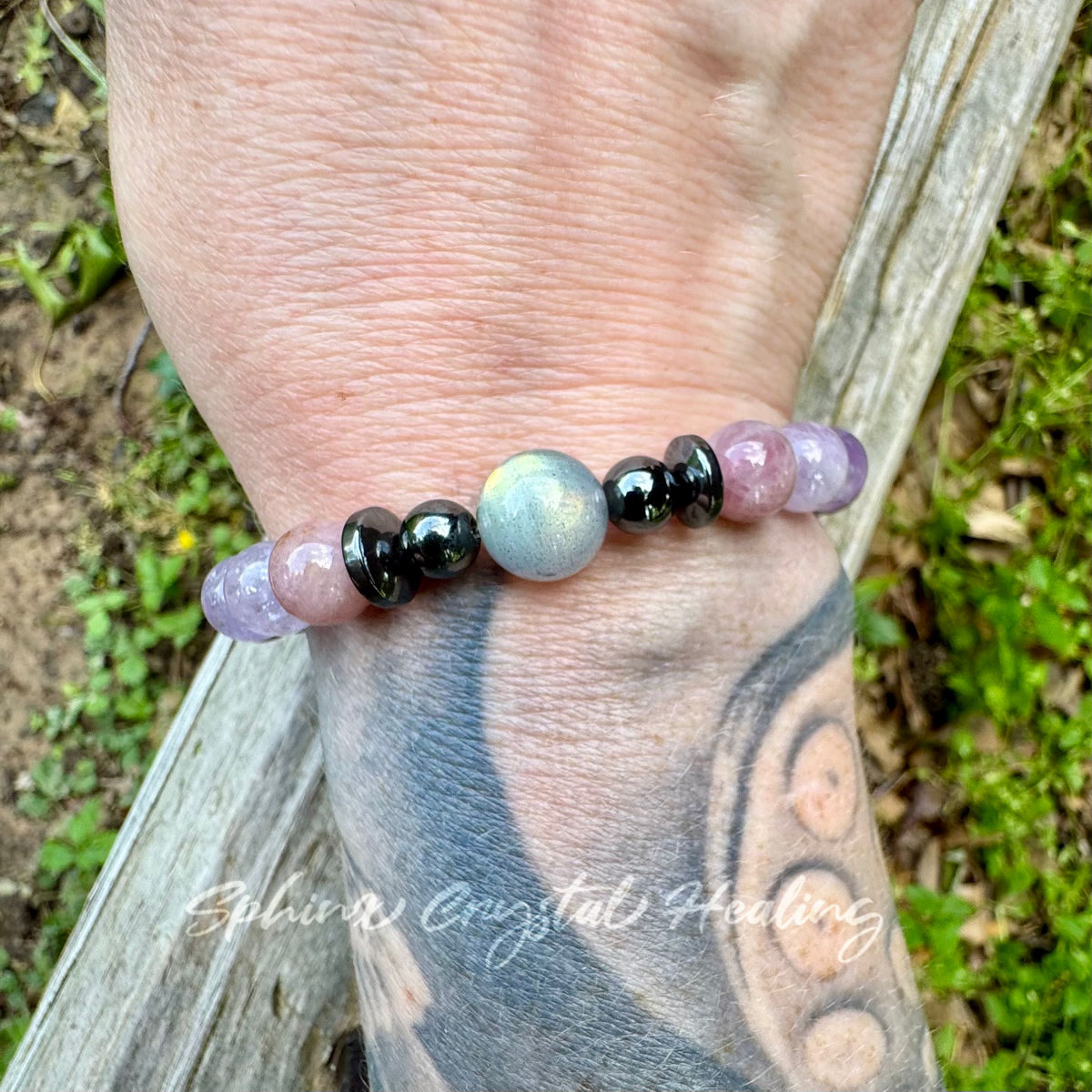 The Empath’s ReCharge • Labradorite, Rose Quartz & Amethyst Empath Protection Bracelet