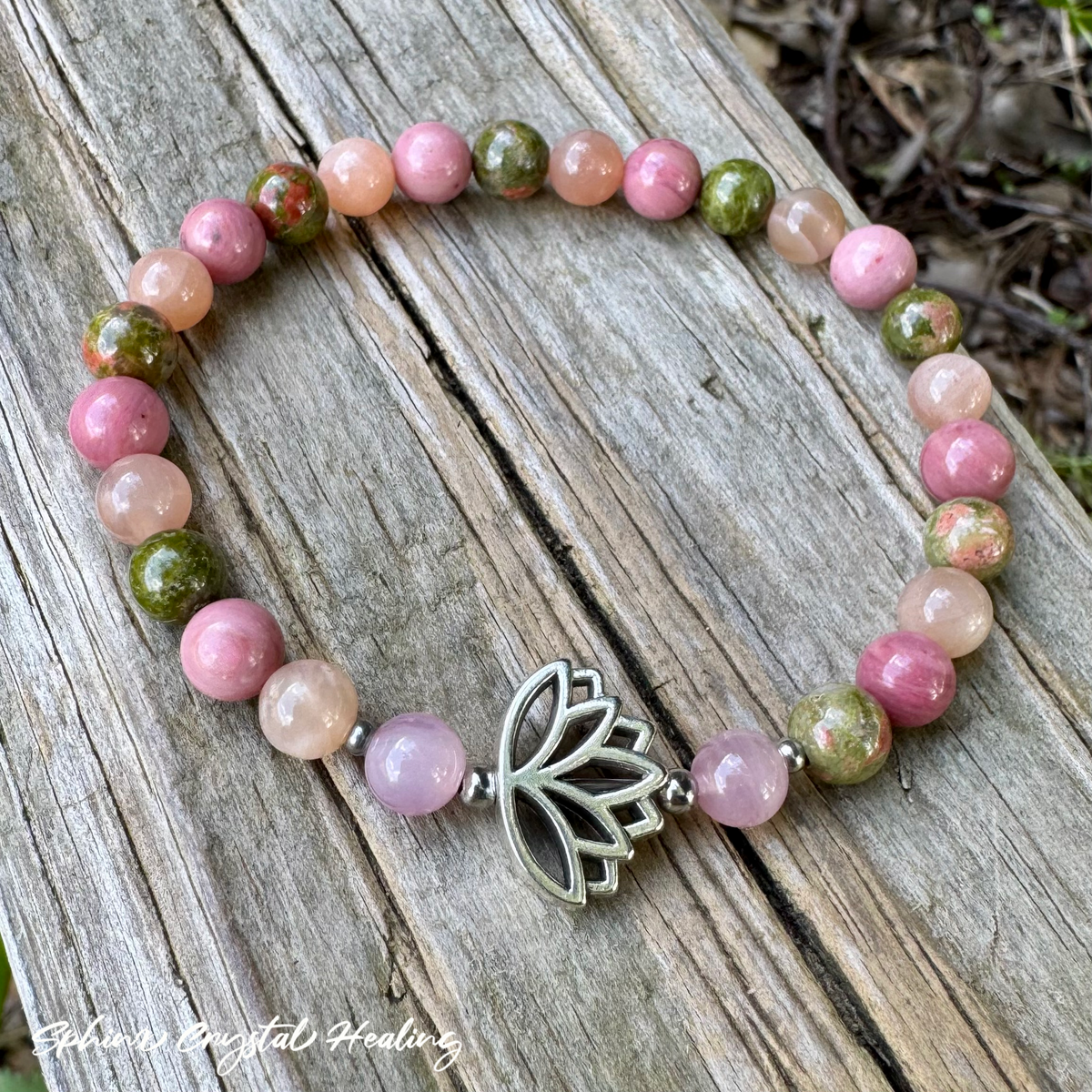 Love In Me • Unakite, Sunstone, Rhodonite & Rose Quartz Self-Love Bracelet