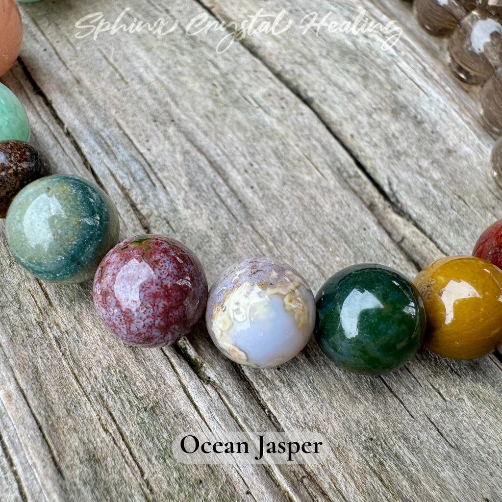 Chasing Butterflies • Amazonite, Peach Moonstone & Ocean Jasper Self Love Bracelet