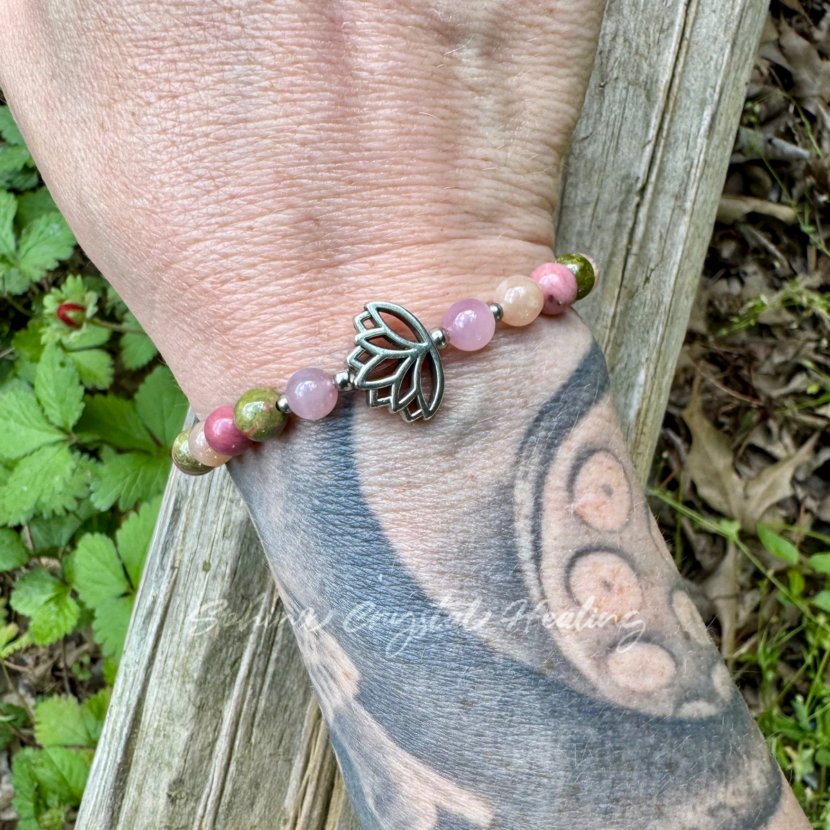 Love In Me • Unakite, Sunstone, Rhodonite & Rose Quartz Self-Love Bracelet