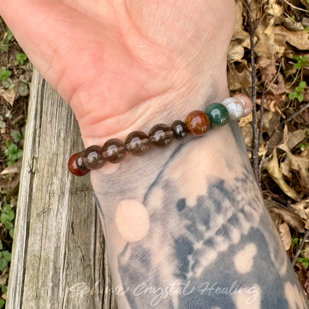 Chasing Butterflies • Amazonite, Peach Moonstone & Ocean Jasper Self Love Bracelet