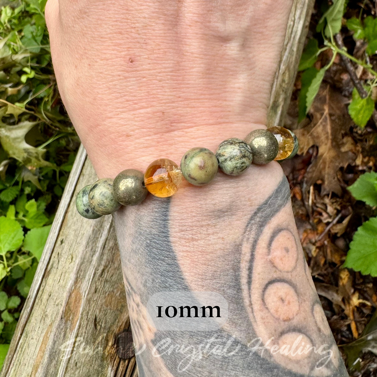 Seeds of Abundance • Citrine, Pyrite & Jade Prosperity Bracelet