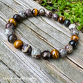 The Bark Skin Totem • Phlogopite, Jasper & Tiger’s Eye Grounding Bracelet