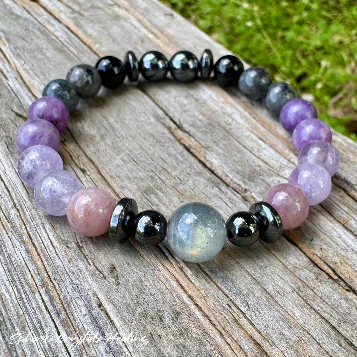 The Empath’s ReCharge • Labradorite, Rose Quartz & Amethyst Empath Protection Bracelet