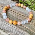 The White Witch • Selenite, Moonstone & Palo Santo Protection & Cleansing Bracelet