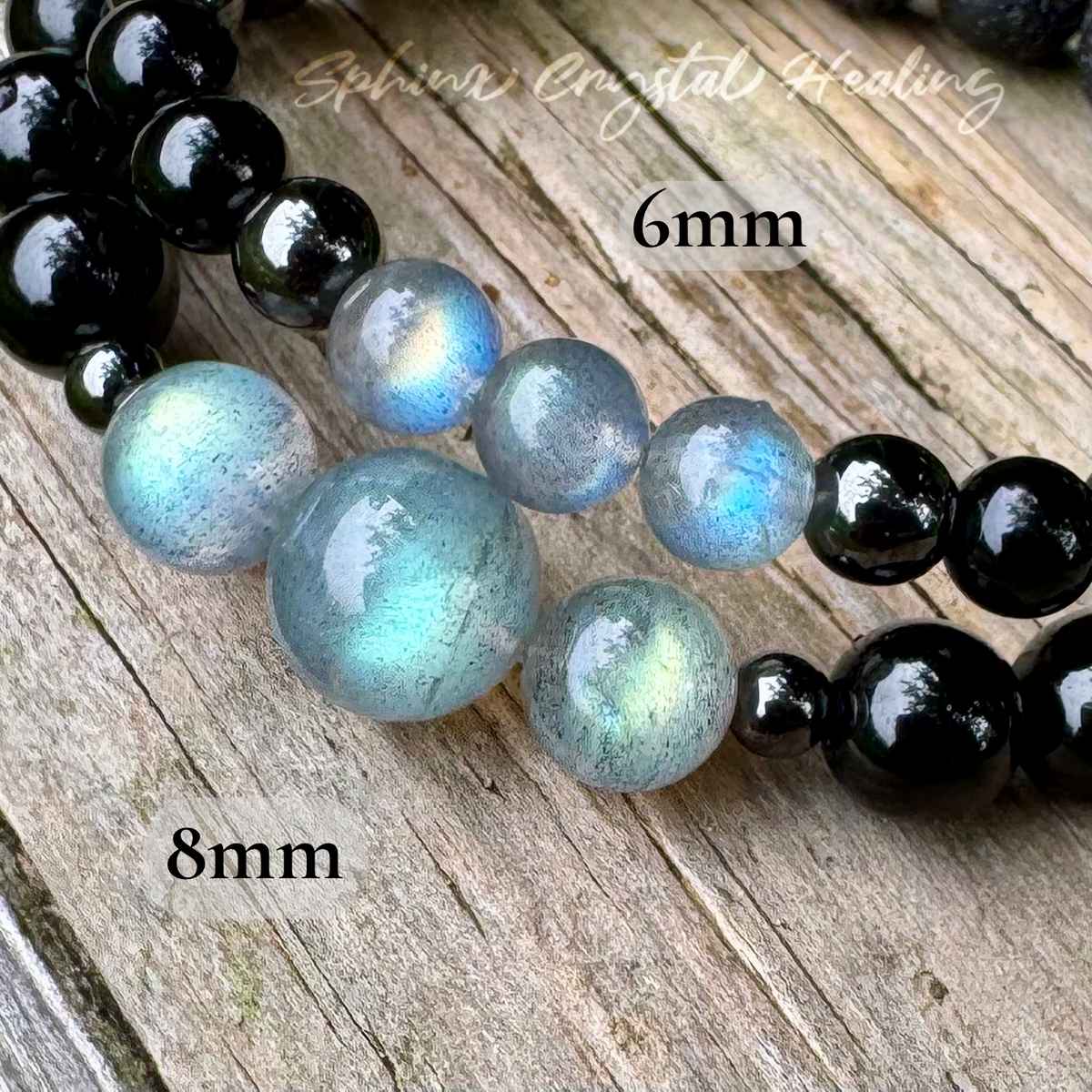 The Empath’s Raincoat • Labradorite, Black Tourmaline & Hematite Protection Bracelet