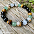 The Determined Taurus • Aventurine, Tiger’s Eye, Selenite & Citrine Zodiac Bracelet