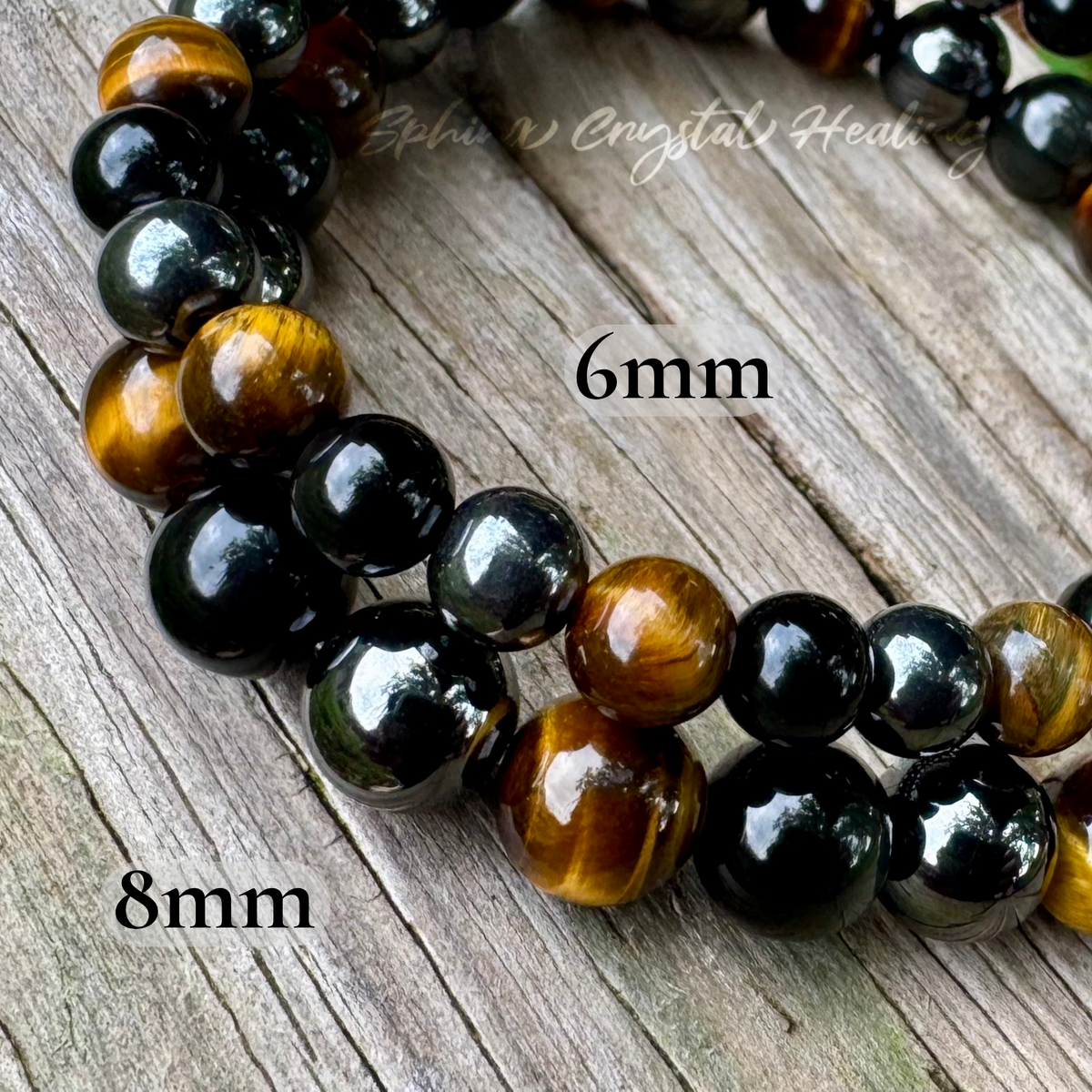 Triple Threat • Black Obsidian, Tiger’s Eye & Hematite Strength & Protection Bracelet