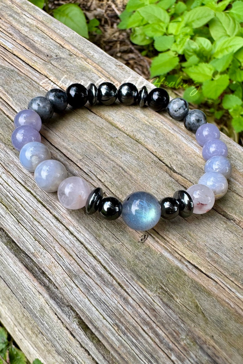 The Empath's Halo • Protection and Recharge Gemstone Bracelet