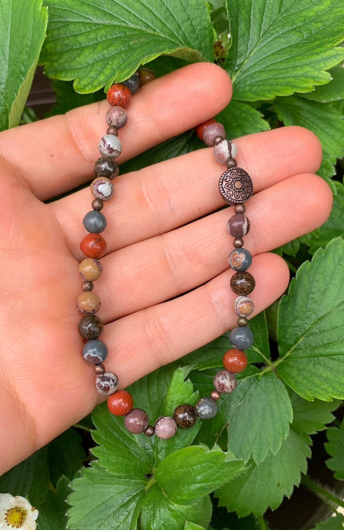 Grounded Connection to Earth " The Earthbind Totem " Enlightenment - Spiritual Growth Healing Grounding - Crystal Therapy Jasper Bracelet
