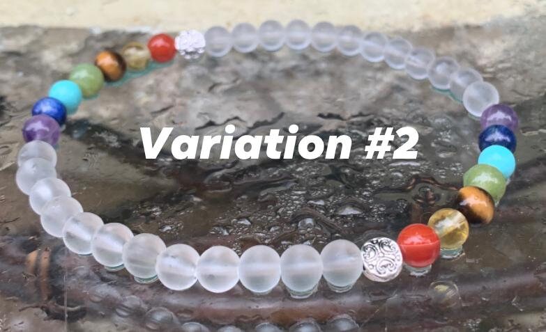 Chakra Balance - Protection - Intuition - Clear Quartz - Higher Self Crystal Therapy Holistic Healing Anklet - High Vibration Stone