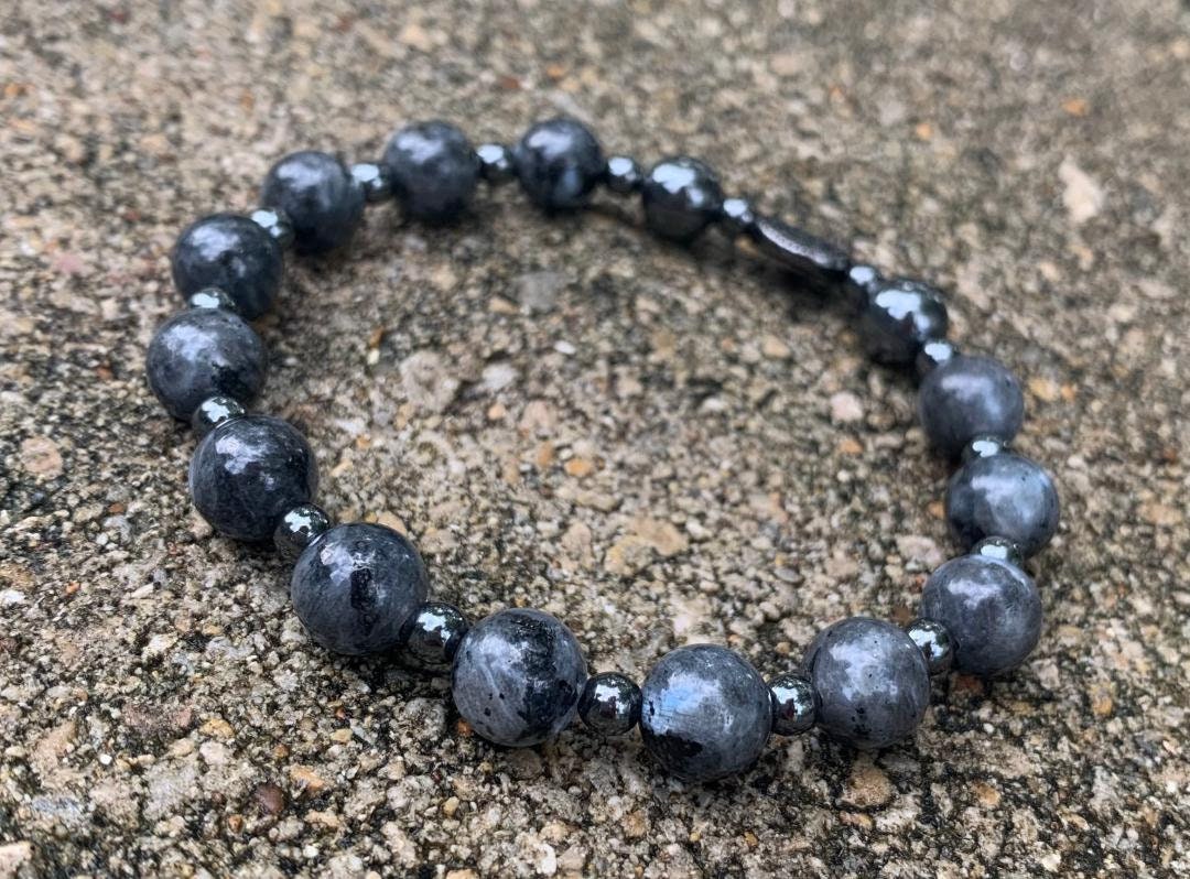 Empath Transformation - Protection " The Anvil " Grief Grounding Spiritual Journey Peace Crystal Healing Bracelet