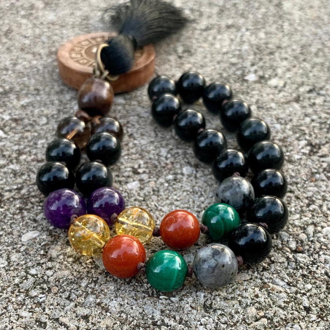Scorpio Energy Car Charm - Zodiac Horoscope " The Protector Scorpio " October November Birthday - Crystal Rear View Mirror Mala Ornament