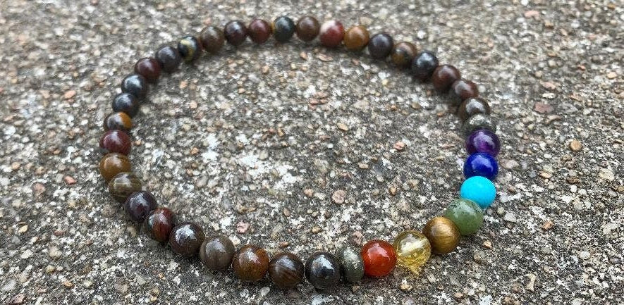 Strength Protection & Courage - AAA High Grade Red Tiger Iron - Chakra Energy Balance - Real Quality Crystal Healing Gemstone Anklet