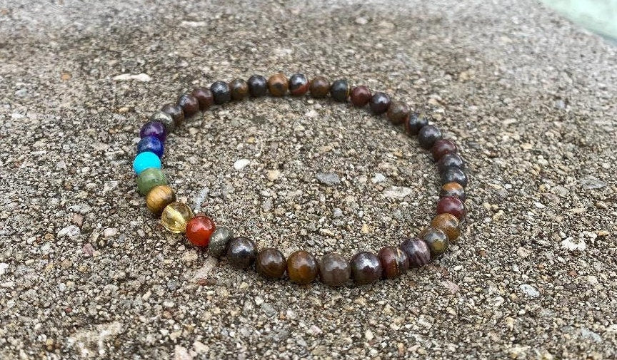 Strength Protection & Courage - AAA High Grade Red Tiger Iron - Chakra Energy Balance - Real Quality Crystal Healing Gemstone Anklet