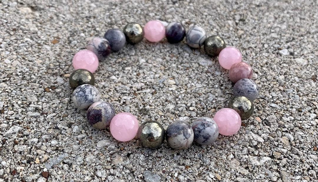 10MM Self Development - Transformation of Suffering " The Four Noble Truths " Buddha Teachings Enlightenment - AAA Crystal Gemstone Bracelet