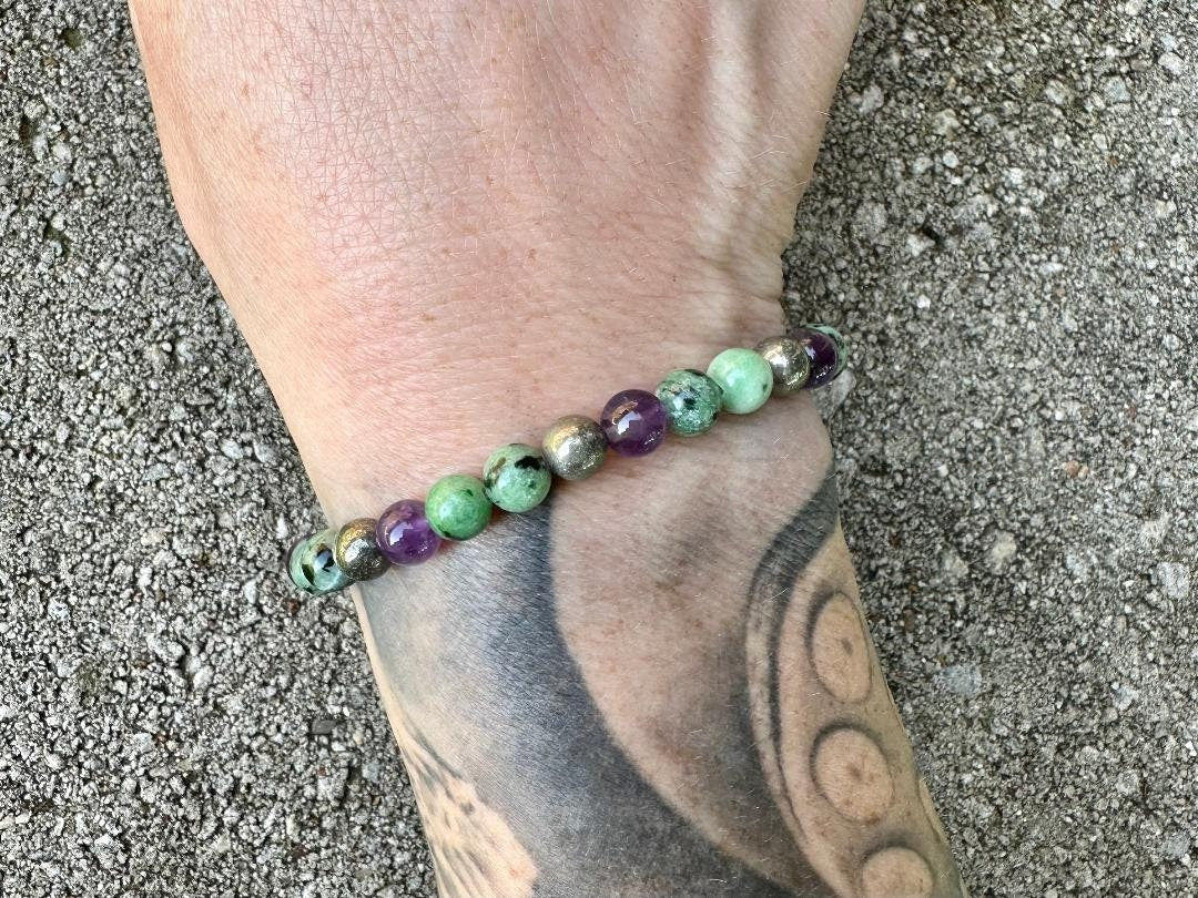 6mm Emotional Healing - IMPERFECT Stones - Grief Anger - Forgiveness " The Purge to Freedom " DISCOUNTED Crystal Healing Gemstone Bracelet