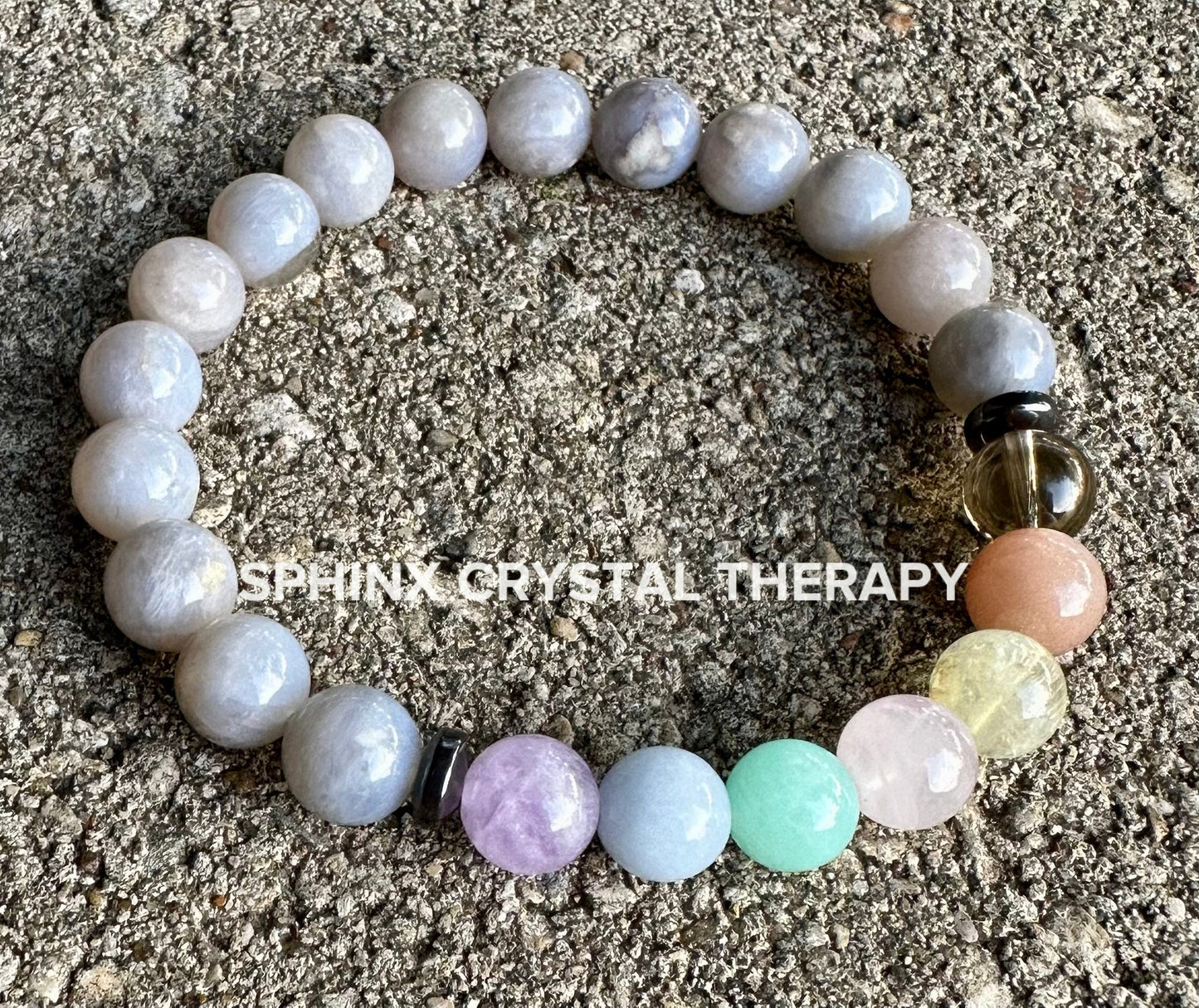 8mm RARE AAA Blue Rose Quartz - Self love & Emotional Healing - PASTEL Chakra Stones - Stress Anxiety Depression Support - Crystal Bracelet