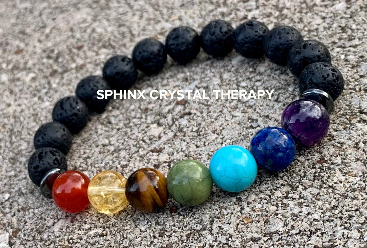 10MM Chakra Balance - Protection & Strength - Volcano Rock - Oil Diffuser - Crystal Healing Gemstones - Quality Spiritual Grounding Bracelet