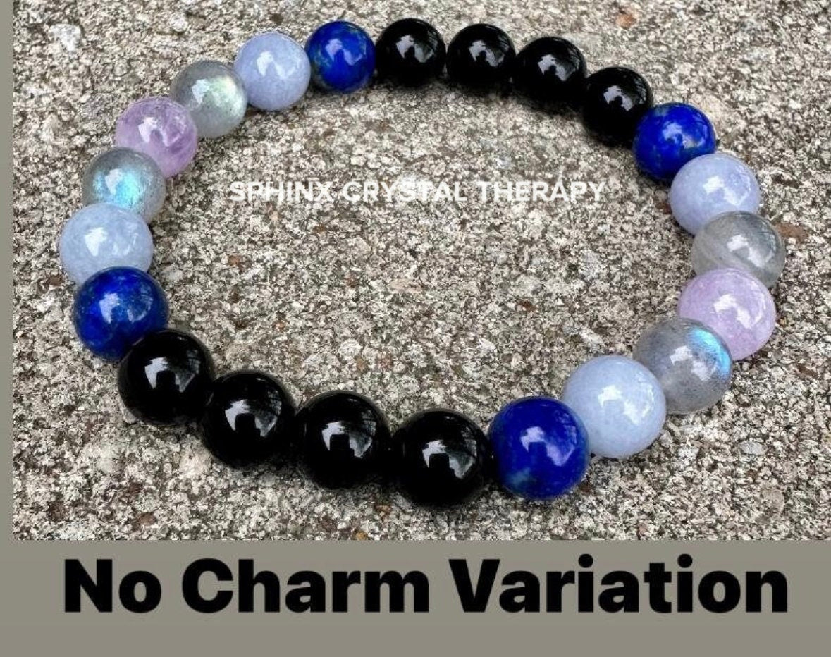 Pisces Energy - Zodiac Horoscope "The Compassionate Pisces" February March Birthday - Quality Gemstones - Crystal Healing Astrology Bracelet
