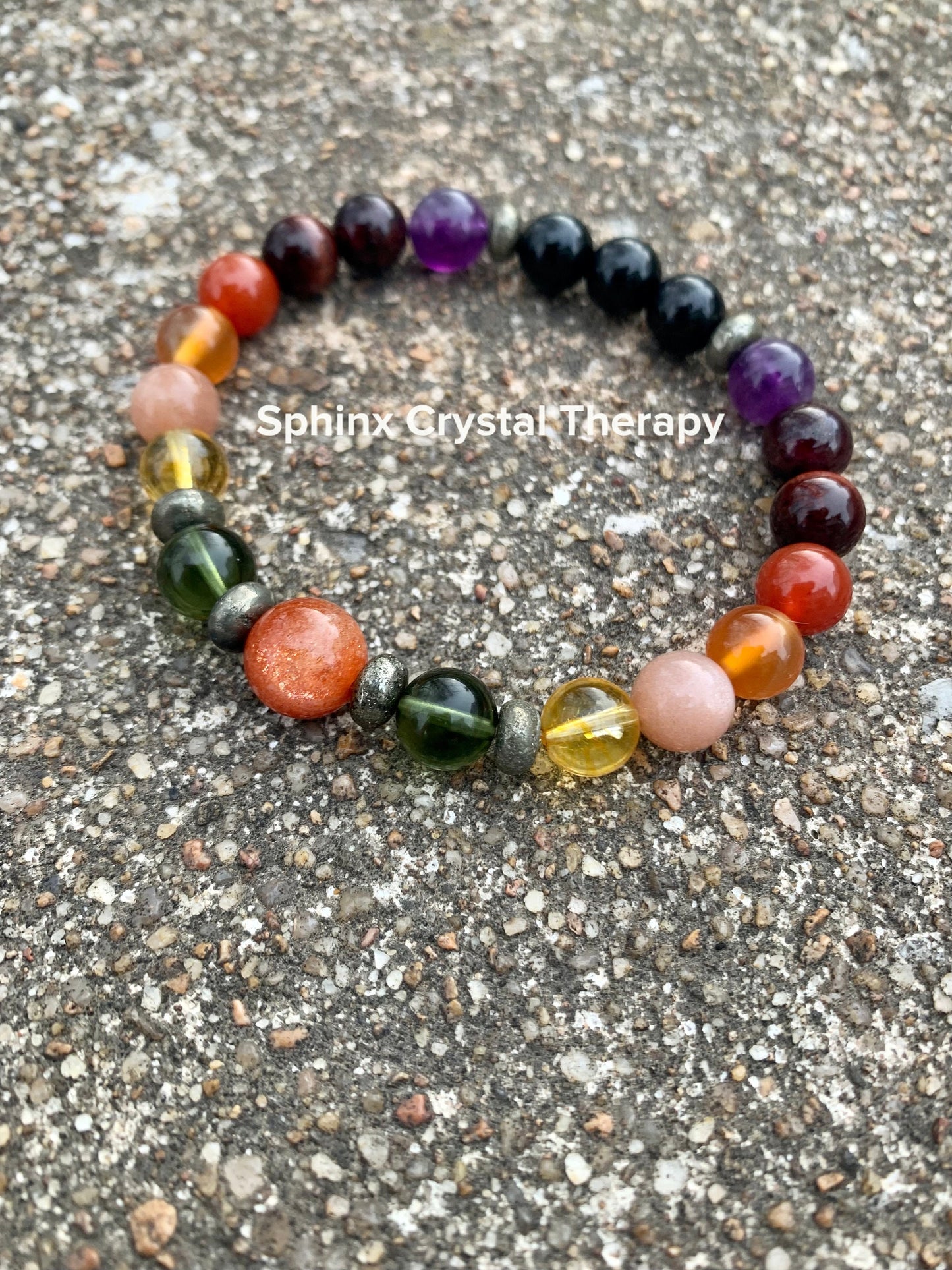 Summer Solstice " Midsummer Flames + " AAA PRECIOUS GRADE Sunstone - Moldavite - Citrine - Carnelian - Garnet - Crystal Gemstone Bracelet
