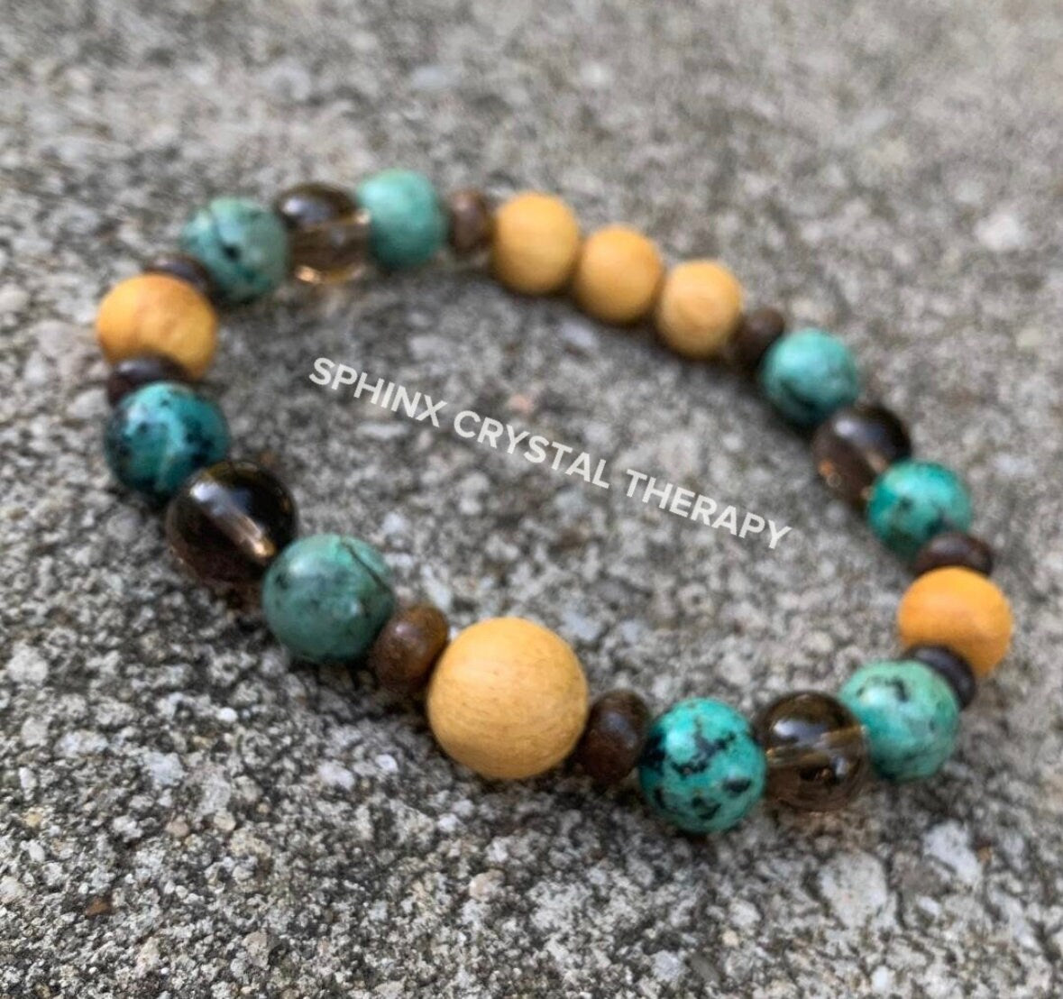 Earth Grounding & Transformation - Spiritual Growth " Voice Of The Earth " Palo Santo Wood - Mediation Crystal Healing Gemstone Bracelet