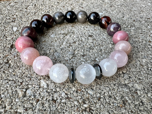 10mm IMPERFECT Stones - Manifest Love - DISCOUNTED Gemstone Bracelet - Self love - Spiritual Intimacy - REAL Ruby - Crystal Healing Stones