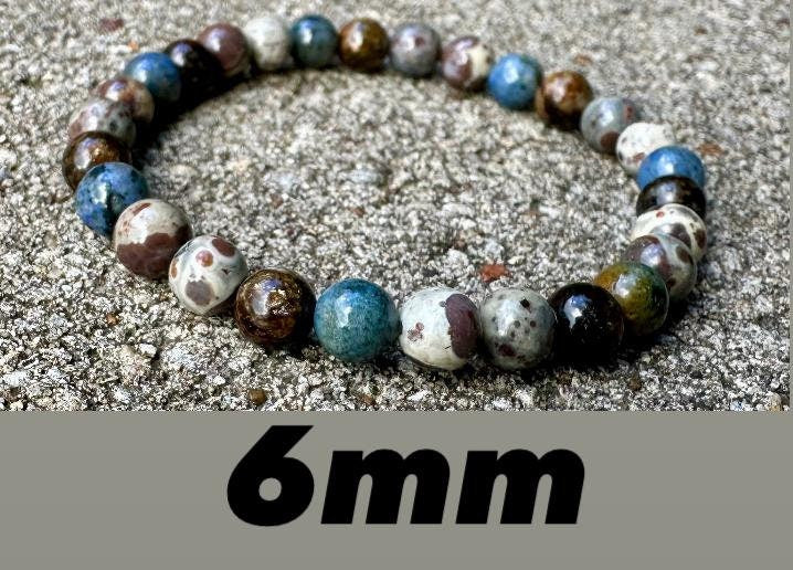 Intuition - Gifted Abilities - Insight " The Spirit Walkers Totem " AAA Dumortierite - Phlogopite - Real Crystal Healing Gemstone Bracelet