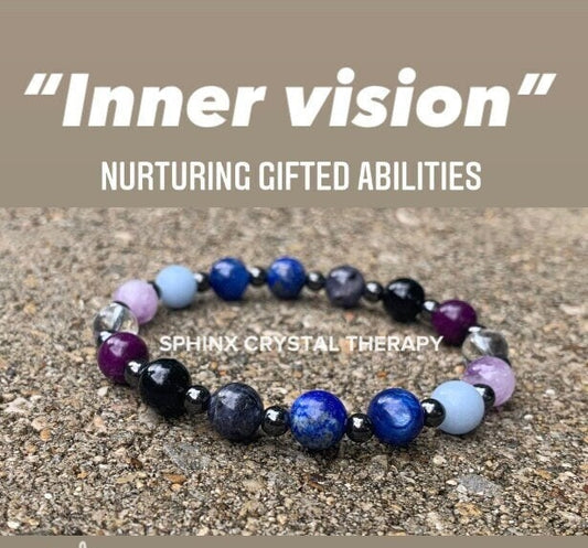Psychic Abilities - Clairvoyance - " Inner Vision " Divine Light - Spiritual Awakening - Gifted Empath Telepathy - Crystal Healing Bracelet