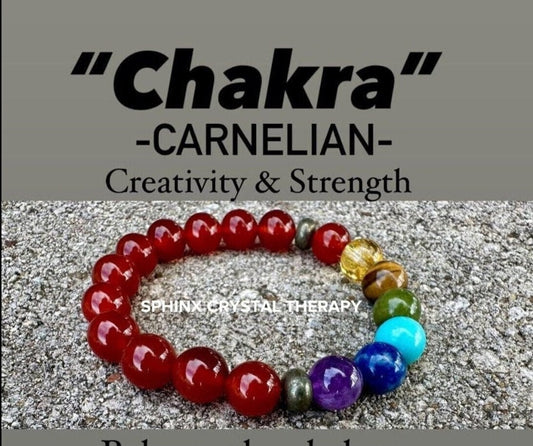 10MM Creativity & Strength - Chakra Balance - Protection - Motivation Drive - AAA Red Carnelian - Pyrite - Crystal Healing Gemstone Bracelet