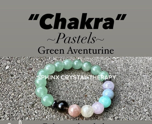 10mm Heart Healing & Emotional Support - PASTEL Chakra Stones - AAA Green Aventurine - Peaceful Energy - Crystal Healing Gemstone Bracelet