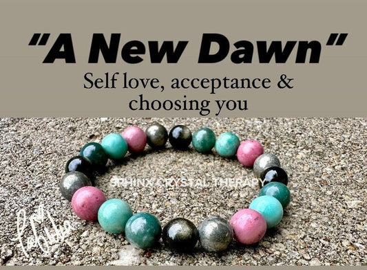 10MM Self love - Manifest Spiritual Growth - Forgiveness & Emotional Healing " A New Dawn " Acceptance  - Empowerment - AAA Crystal Bracelet