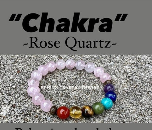 Emotional Healing - Self love & Confidence - AAA High Grade Rose Quartz - Chakra Balance - Anxiety Support - Real Crystal Gemstone Bracelet