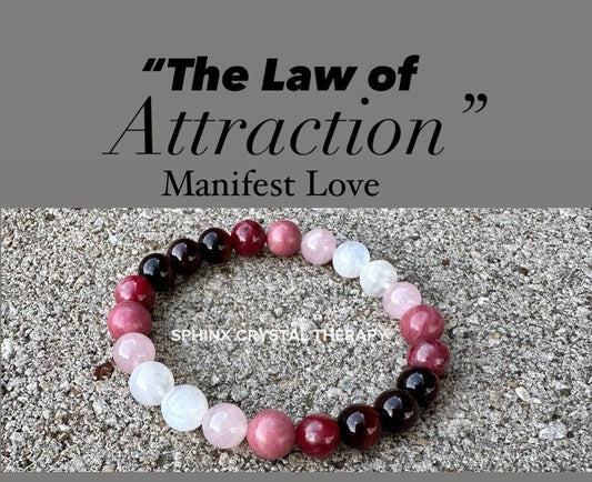 8mm Manifest Love - Spiritual Intimacy " The Law of Attraction " Attract Soul Mate - Life Partner - Crystal Healing AAA REAL Ruby Bracelet