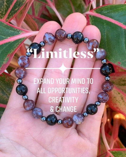 Motivation Creativity Passion and Drive " Limitless " Crystal Healing spiritual enlightenment Bracelet