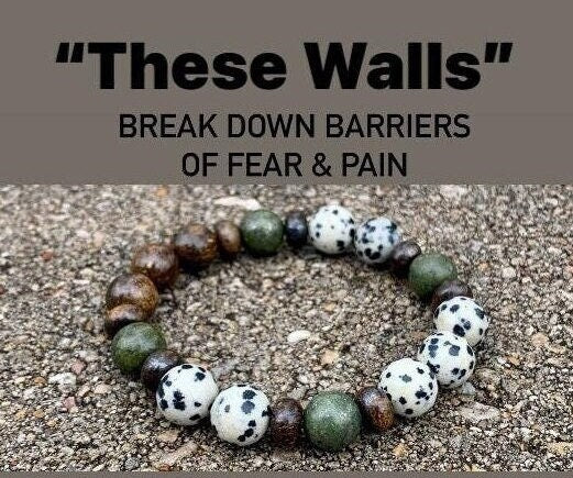 10MM Emotional Healing - Forgiveness - Transformation " These Walls " Breaking Negative Barriers - Real Quality Crystal Gemstone Bracelet