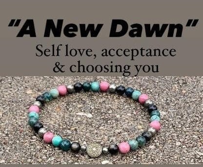 Self love Anklet - Manifest New Beginnings - Forgiveness & Emotional Healing " A New Dawn " Acceptance  - Empowerment Crystals and Gemstones