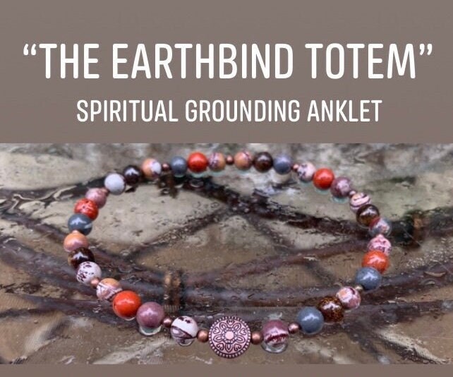 Grounded Connection to Earth " The Earthbind Totem " Enlightenment - Spiritual Growth Healing Grounding - Crystal Therapy Jasper Bracelet