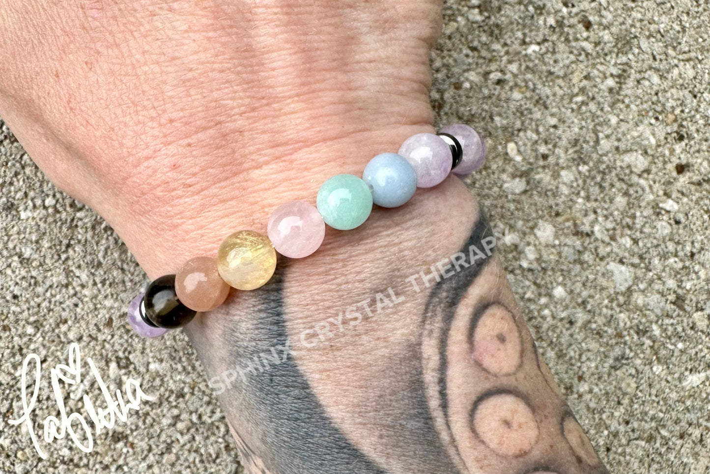 8mm Auric Protection & Intuition - PASTEL Chakra Stones - AAA Lavender Amethyst  - High Vibration Stones - Crystal Healing Gemstone Bracelet