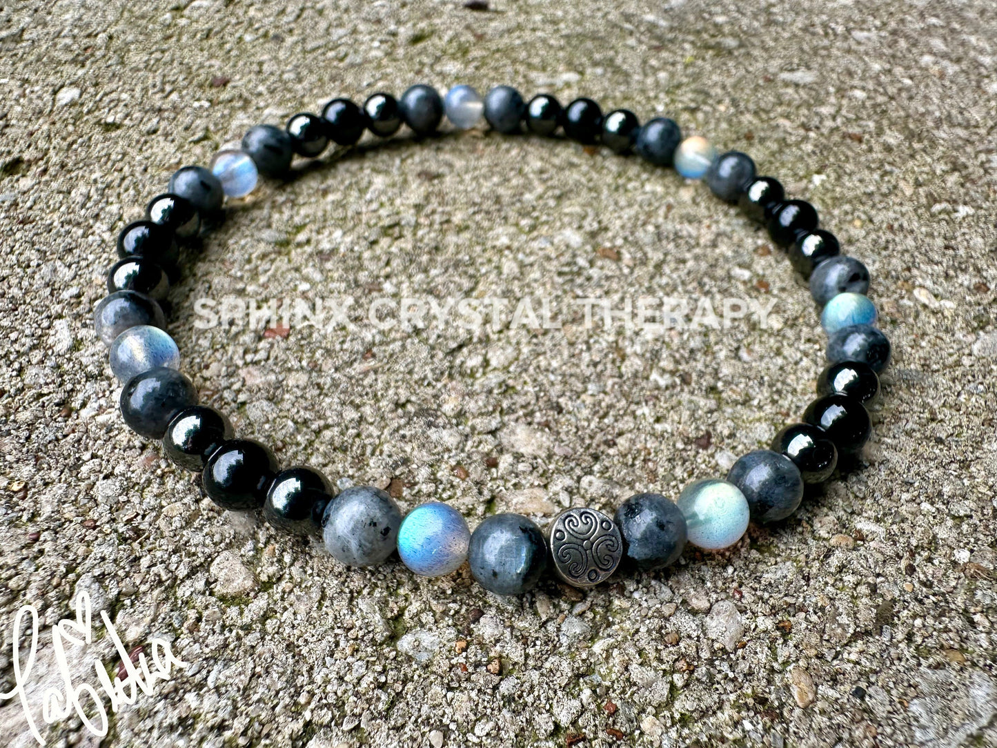 Empath Protection Anklet - Absorb Negativity " The Empath's Rainboots " - Empathy Aura Shield - Black Tourmaline Gemstone Crystal Healing