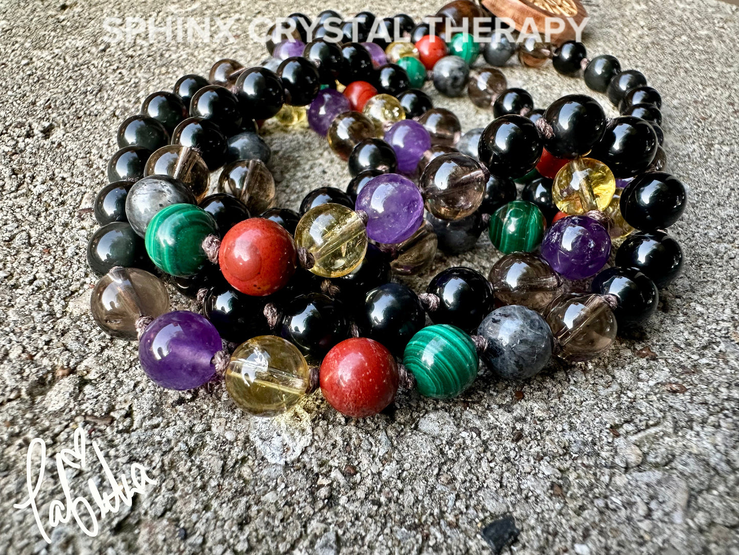 Scorpio Energy Mala - Zodiac Horoscope " The Protector Scorpio " October November Birthday - High Quality Crystal Healing Gemstone Necklace