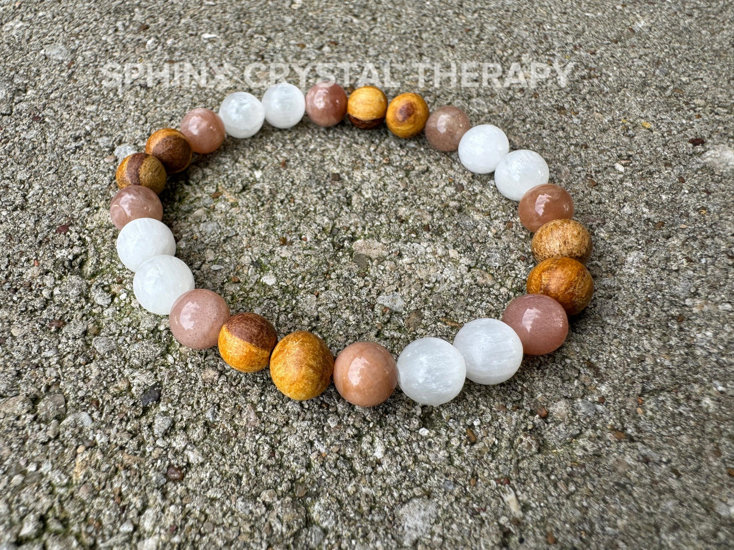 Only One - Aura Clearing - IMPERFECT Stones ” The White Witch " DISCOUNTED Bracelet - Palo Santo Selenite - AAA Crystal Healing Gemstones 3