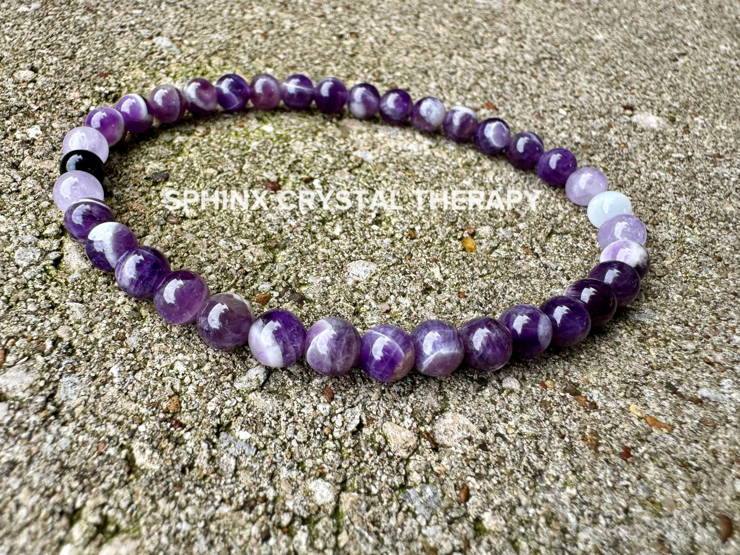 Clearing Negativity Anklet - Purify Light - Empath Shield Protection " Aura Cleansing " Amethyst - REAL Crystal Healing Gemstone Bracelet