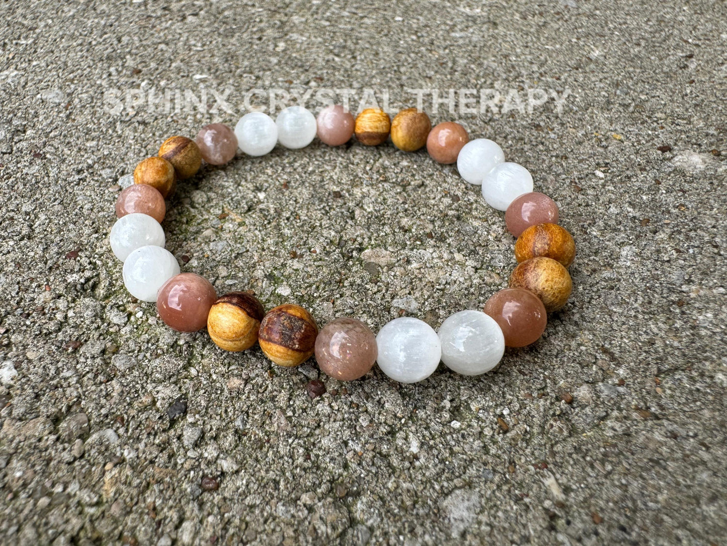 Only One - Aura Clearing - IMPERFECT Stones ” The White Witch " DISCOUNTED Bracelet - Palo Santo Selenite - AAA Crystal Healing Gemstones 3