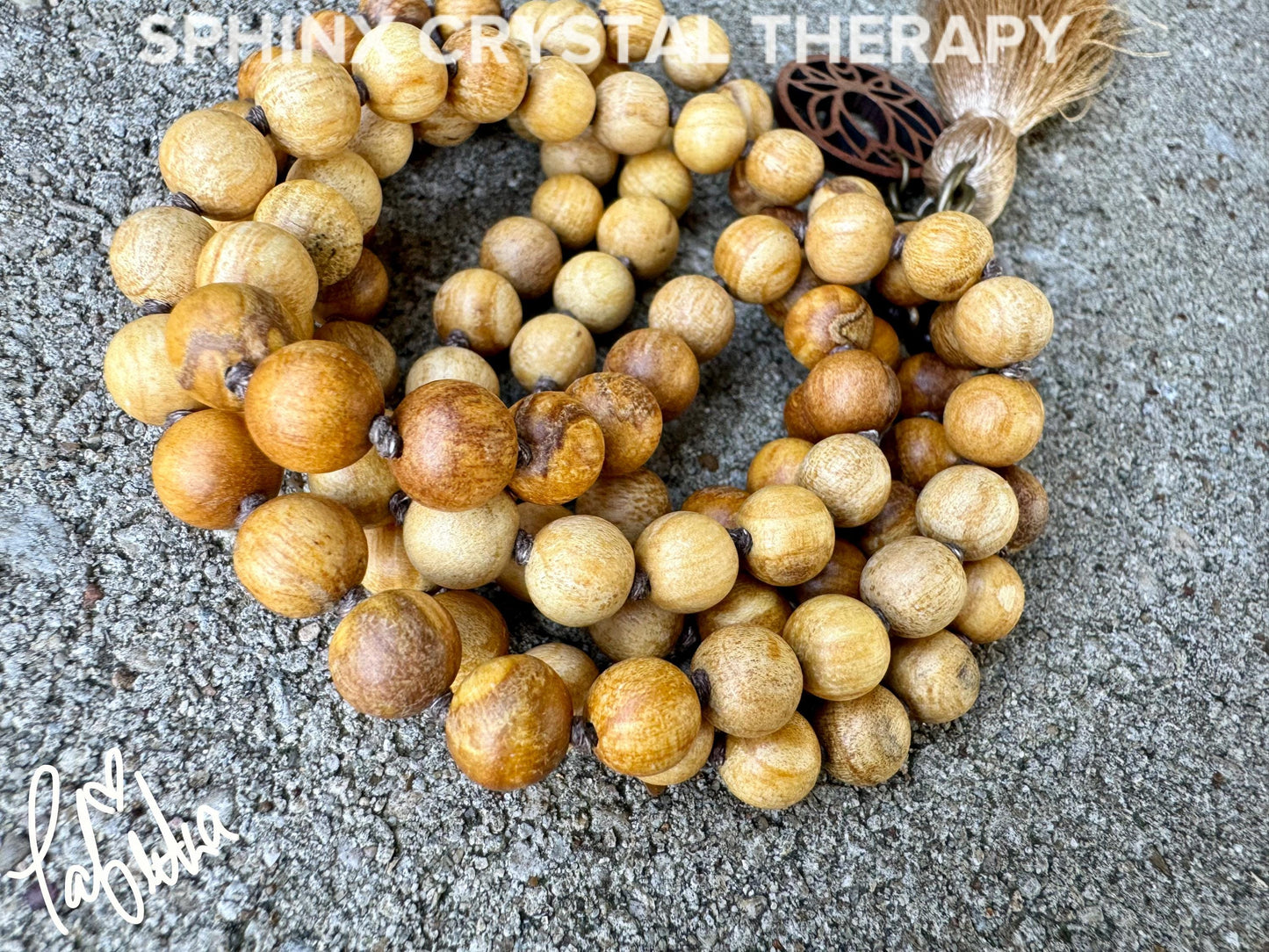 Peruvian Palo Santo Mala Necklace - Aura Cleansing - 108 Beads - Meditation Mantra Tool - Spiritual Growth - Protection Shield - Real Wood