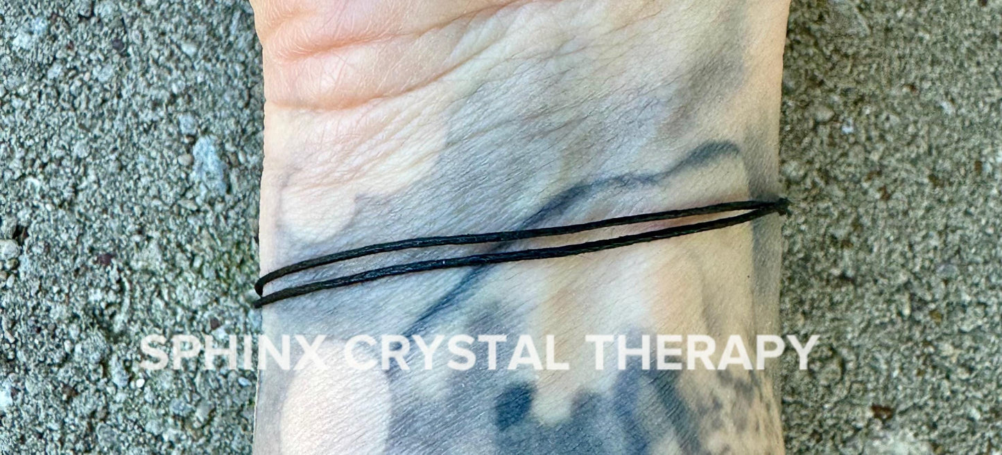 4mm Empath Protection - Amethyst - Labradorite - Onyx - REAL AAA Crystal Healing Gemstones - Minimal & Dainty Adjustable String Bracelet